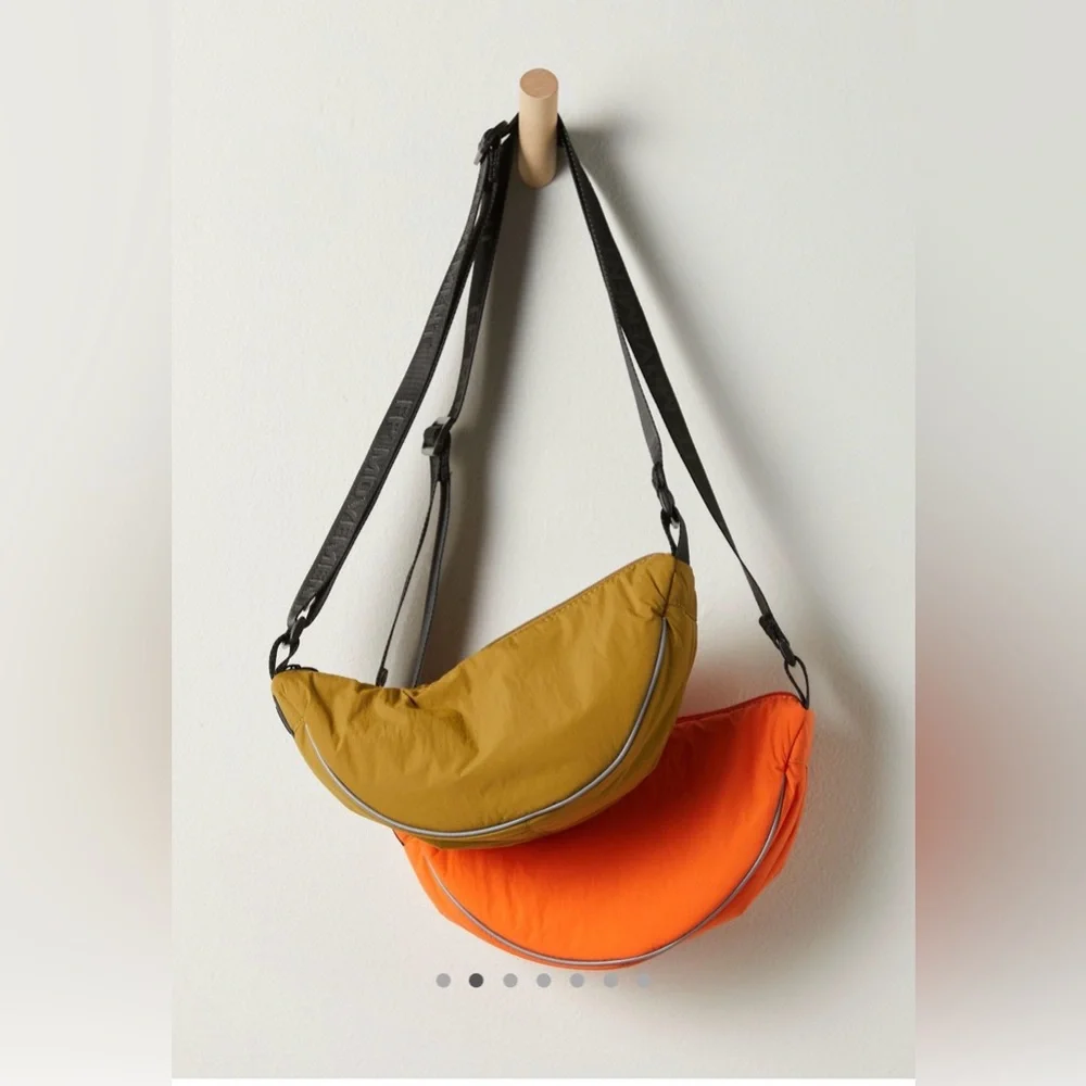 NWT Free People FP Movement Bulls Eye Sling Bag Tangerine